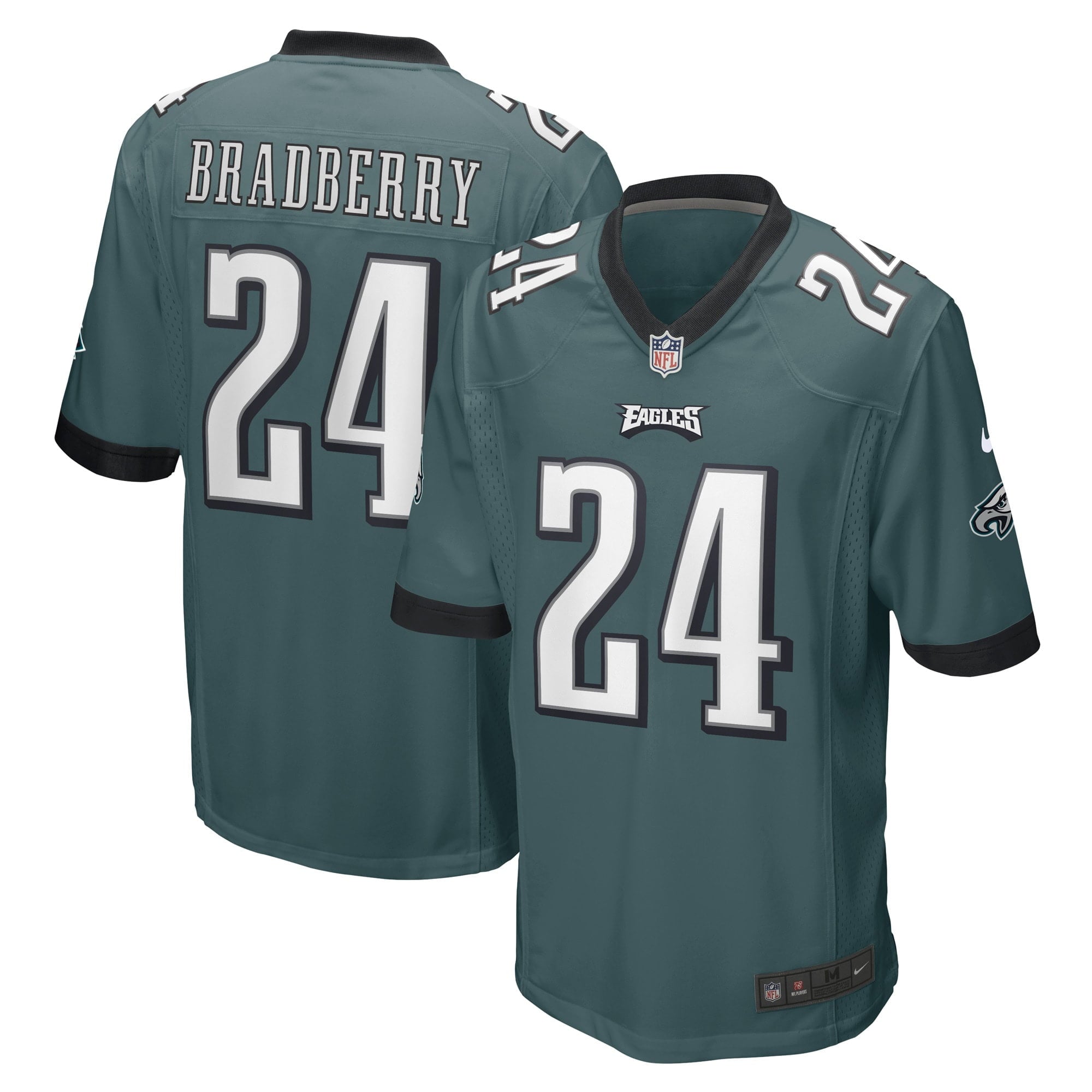 Men s Nike James Bradberry Midnight Green Philadelphia Eagles Game Player Jersey