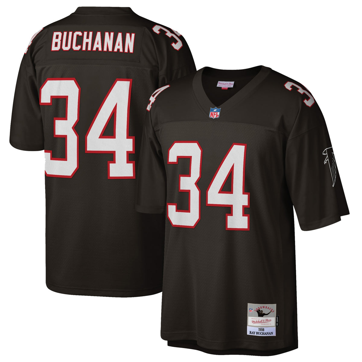 Ray Buchanan Atlanta Falcons Mitchell   Ness Retired Player Legacy Replica Jersey   Black