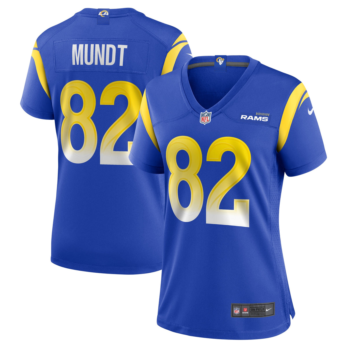 Johnny Mundt Los Angeles Rams Nike Women s Game Jersey   Royal