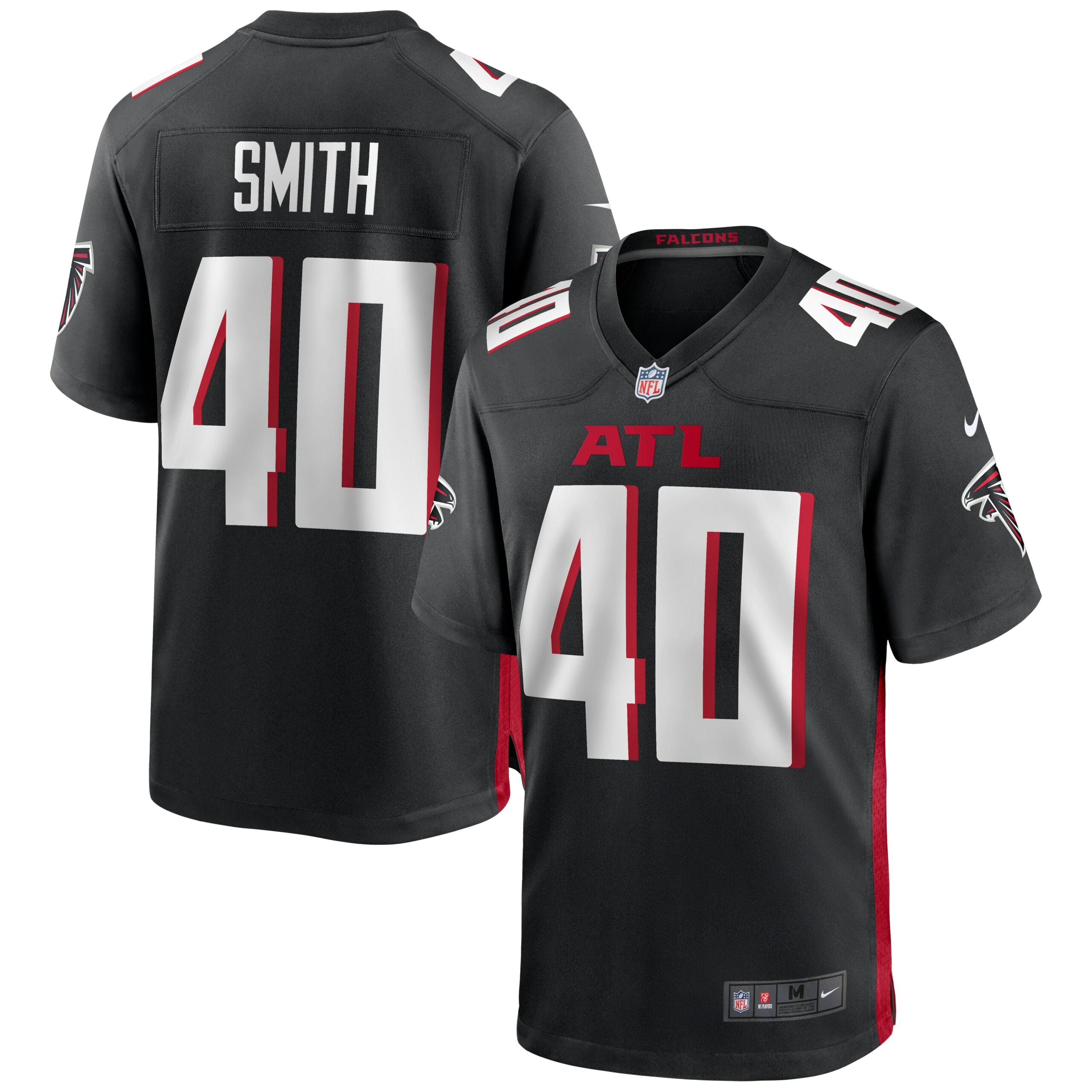 Keith Smith Atlanta Falcons Nike Game Jersey   Black