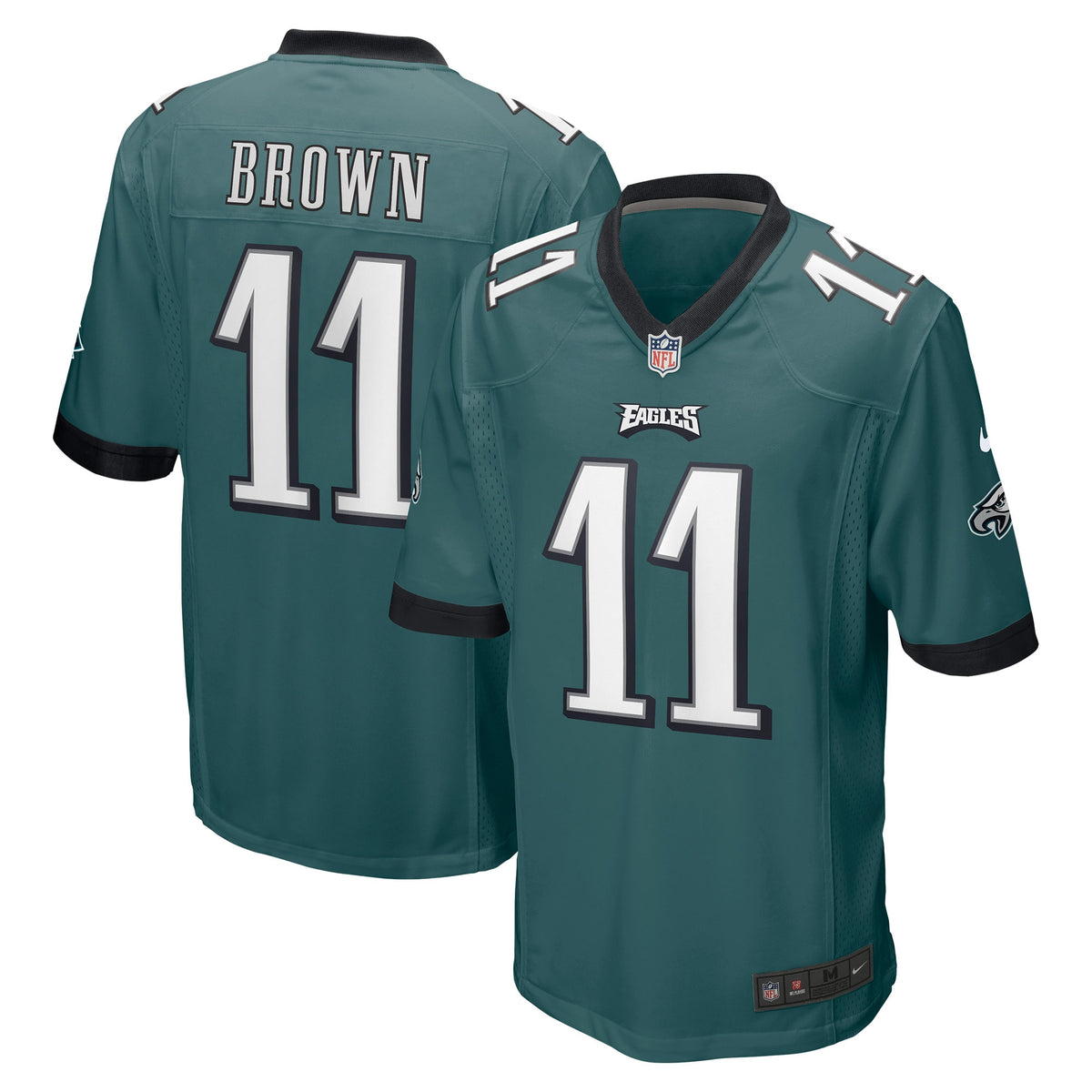 A.J. Brown Philadelphia Eagles Nike Player Game Jersey   Midnight Green