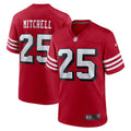 Elijah Mitchell San Francisco 49ers Nike Alternate Team Game Jersey   Scarlet