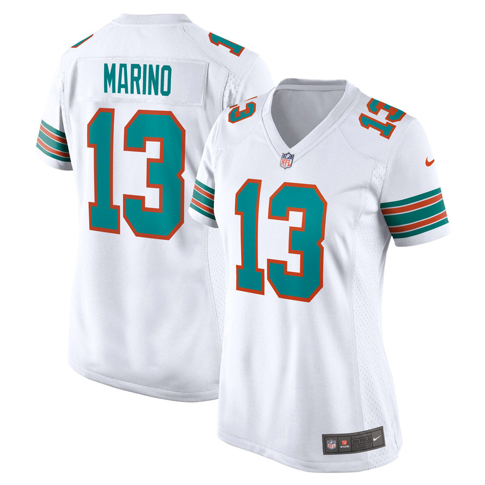 Women s Miami Dolphins Dan Marino Retired Player Jersey White