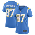 Women s Nike Hunter Kampmoyer Powder Blue Los Angeles Chargers Game Player Jersey
