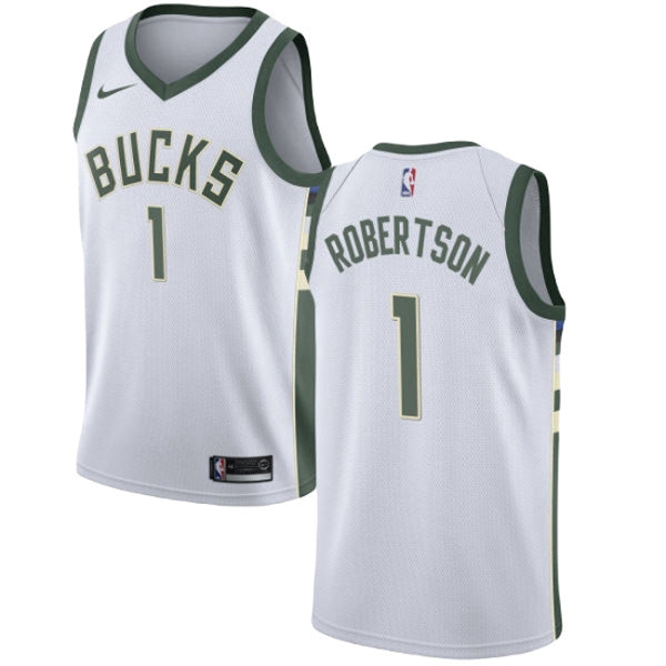 Men's Milwaukee Bucks Oscar Robertson Association Jersey - White