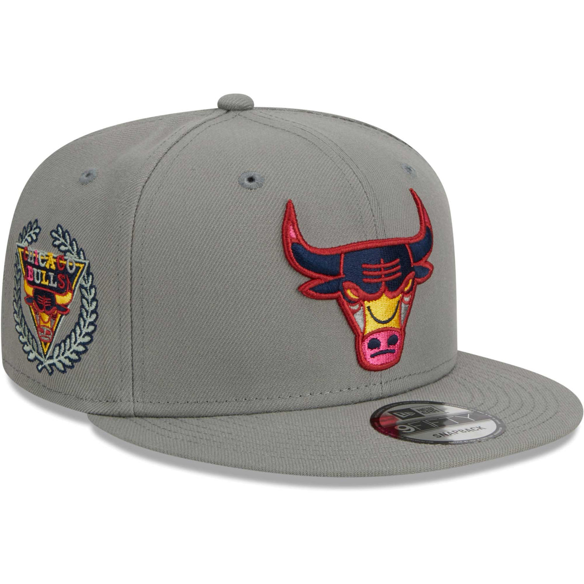 Chicago Bulls New Era Color Pack 9FIFTY Snapback Hat - Gray