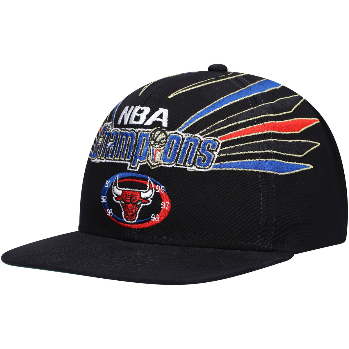 Chicago Bulls Mitchell & Ness Hardwood Classics 1998 NBA Champions Snapback Hat - Black
