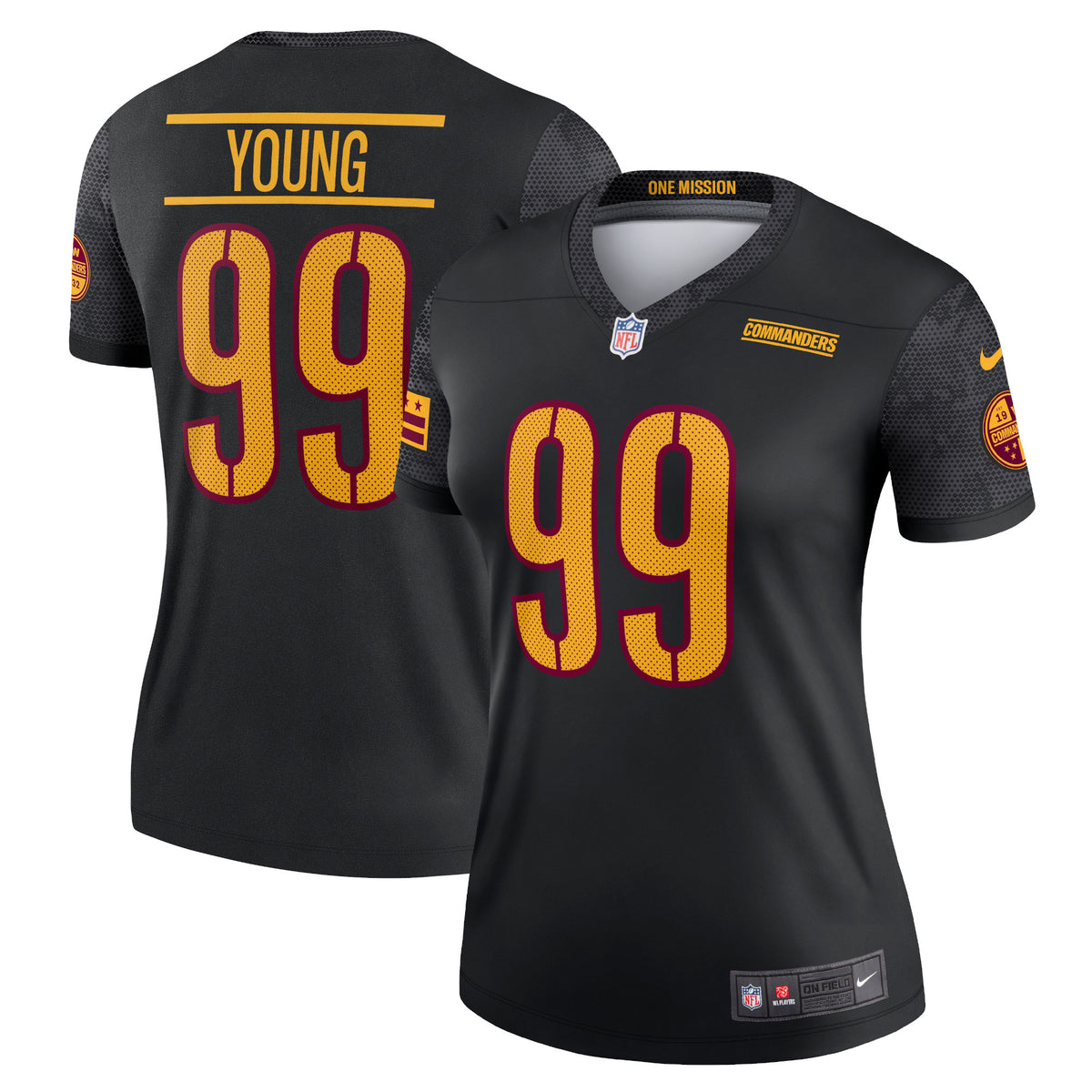 Chase Young Washington Commanders Nike Women s Alternate Legend Jersey   Black