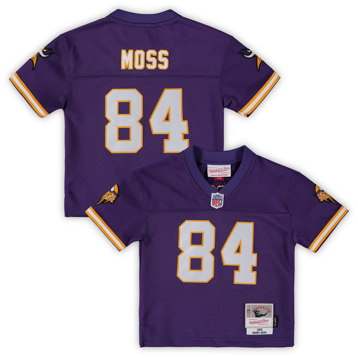 Randy Moss Minnesota Vikings Mitchell   Ness Toddler 1998 Retired Legacy Jersey   Purple