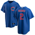 Men's Nico Hoerner Chicago Cubs Blue Alternate Premium Stitch Replica Jersey