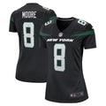 Women s New York Jets Elijah Moore Game Jersey Stealth Black