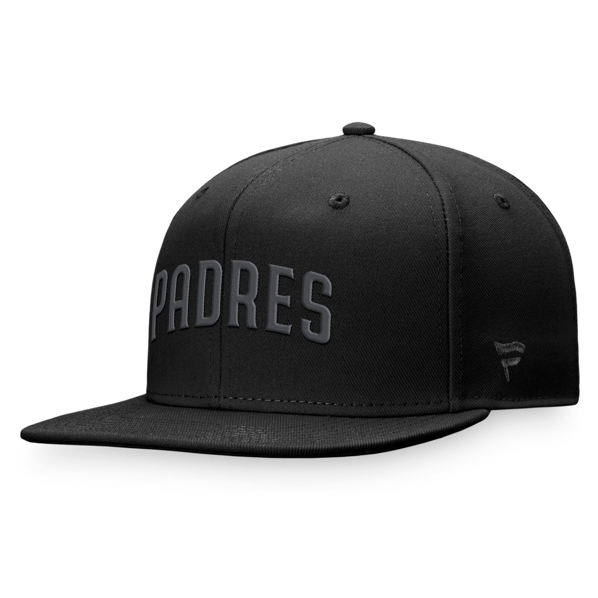 San Diego Padres Fanatics Branded Black on Black Fitted Hat