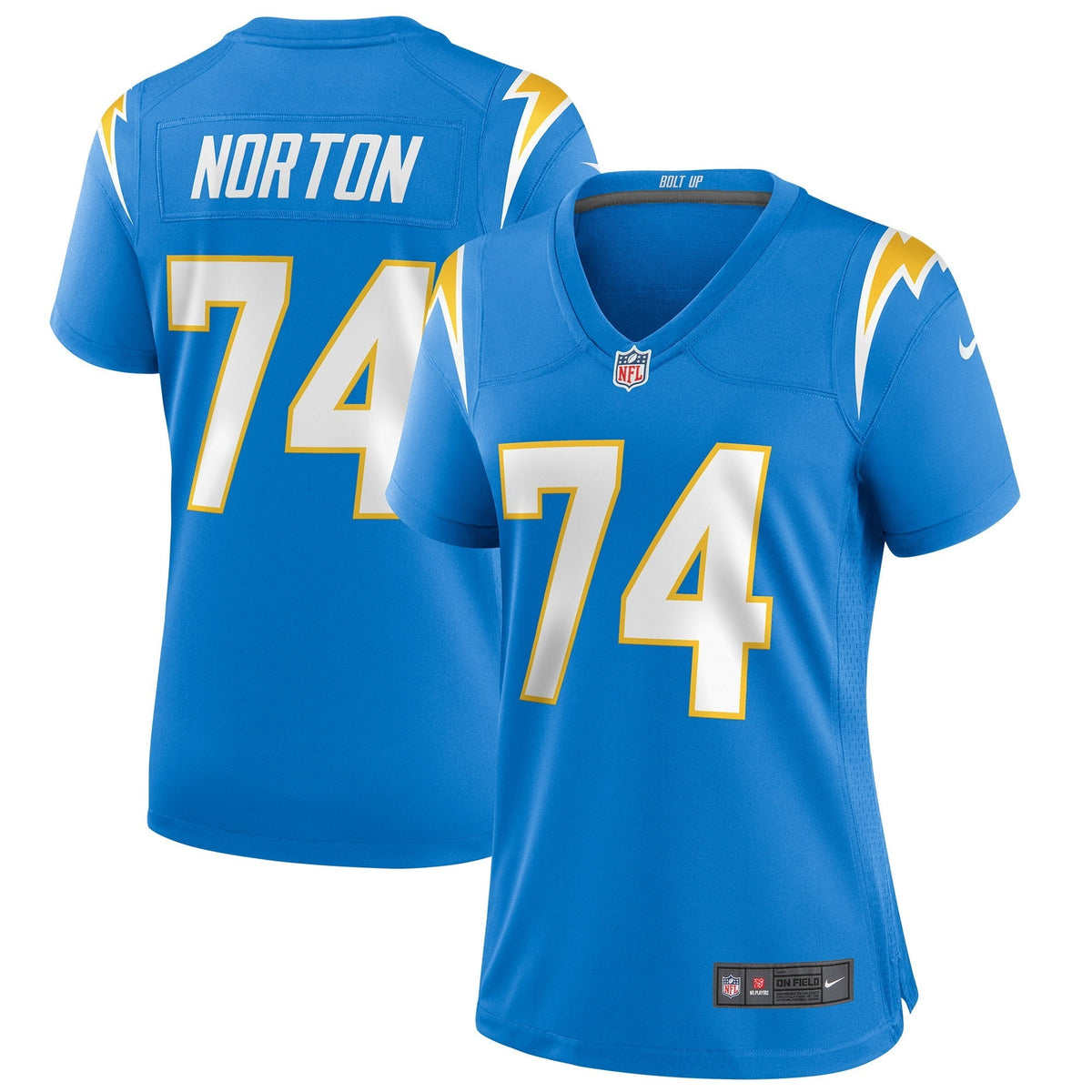 Women s Nike Storm Norton Powder Blue Los Angeles Chargers Game Jersey