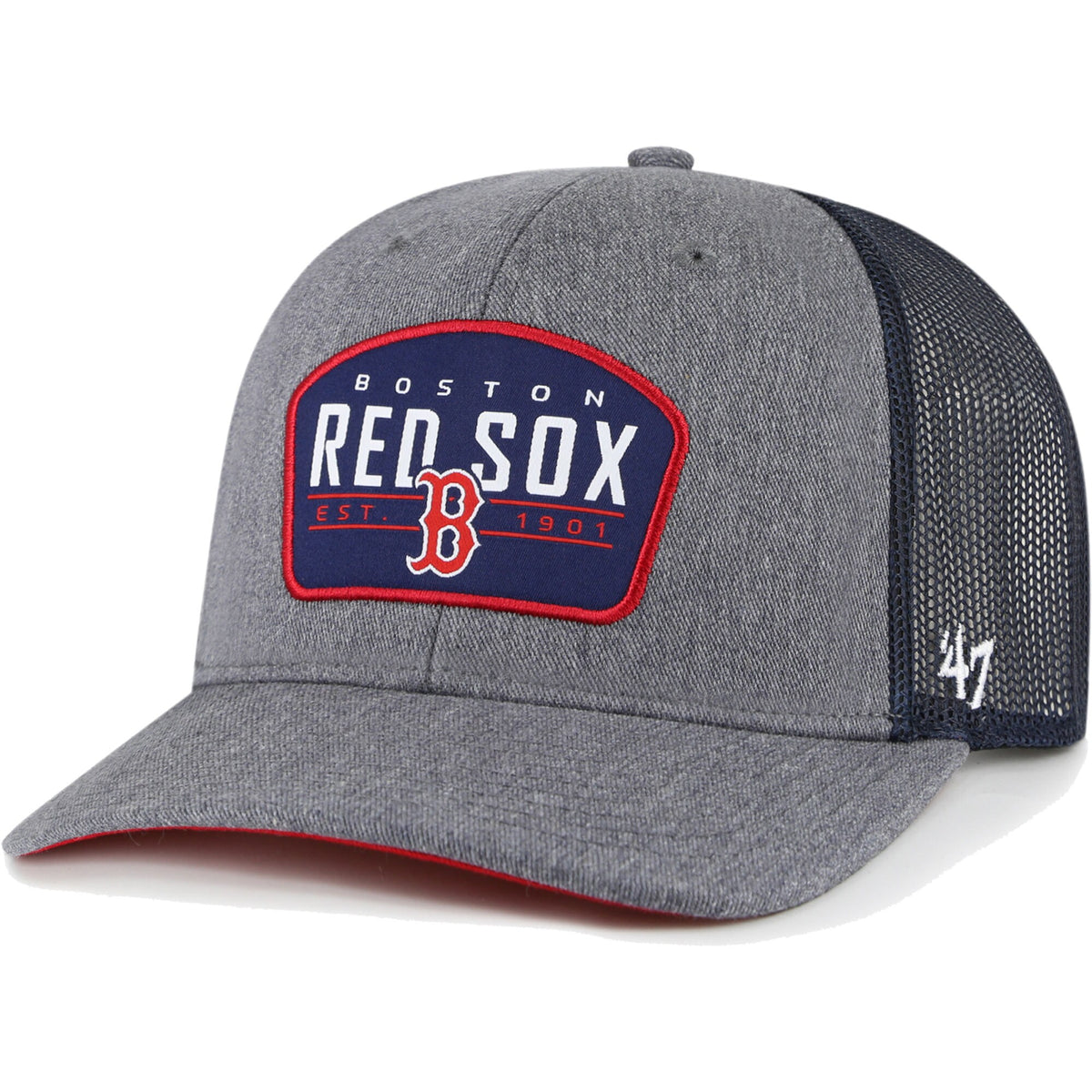 Boston Red Sox '47 Slate Trucker Snapback Hat - Charcoal