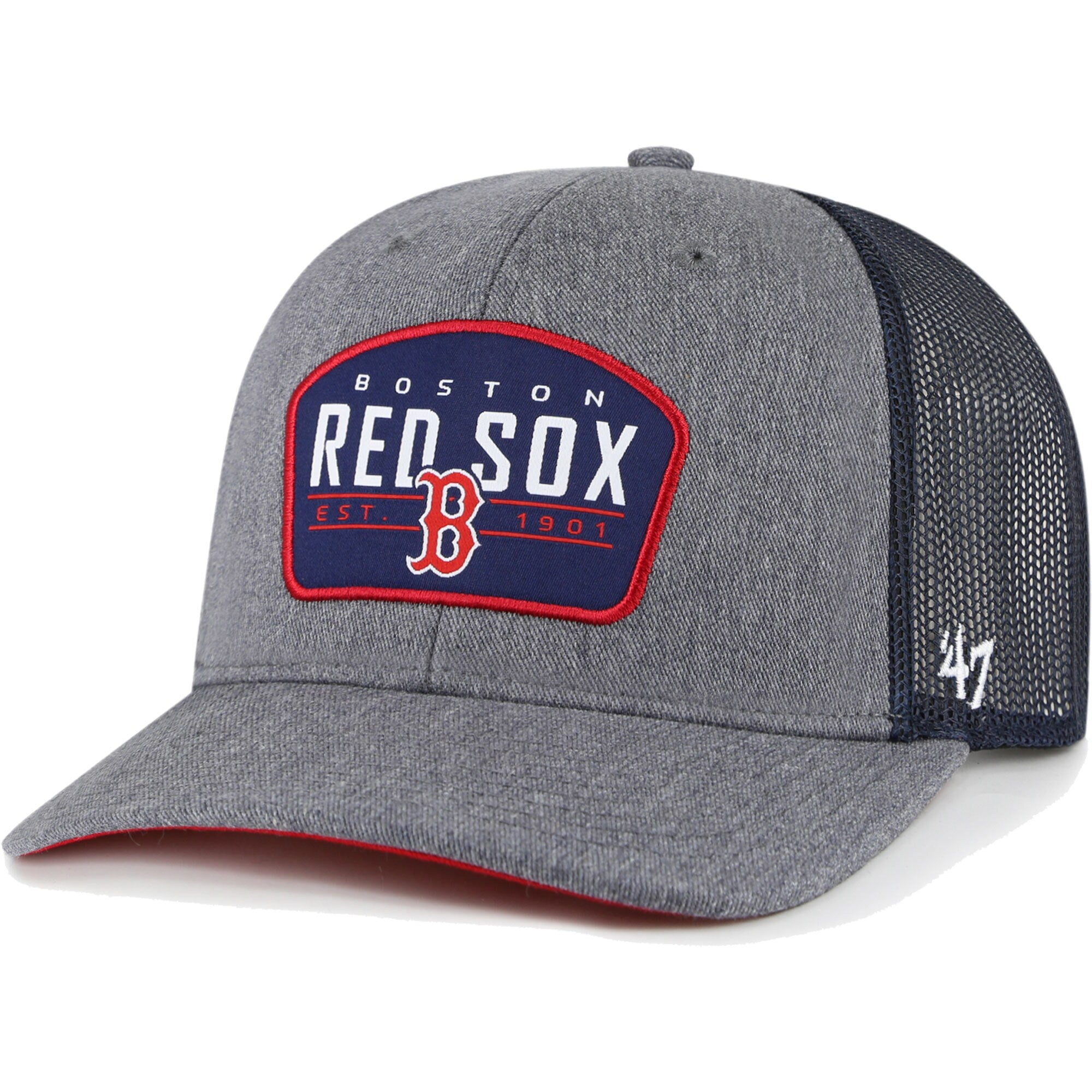 Boston Red Sox '47 Slate Trucker Snapback Hat - Charcoal