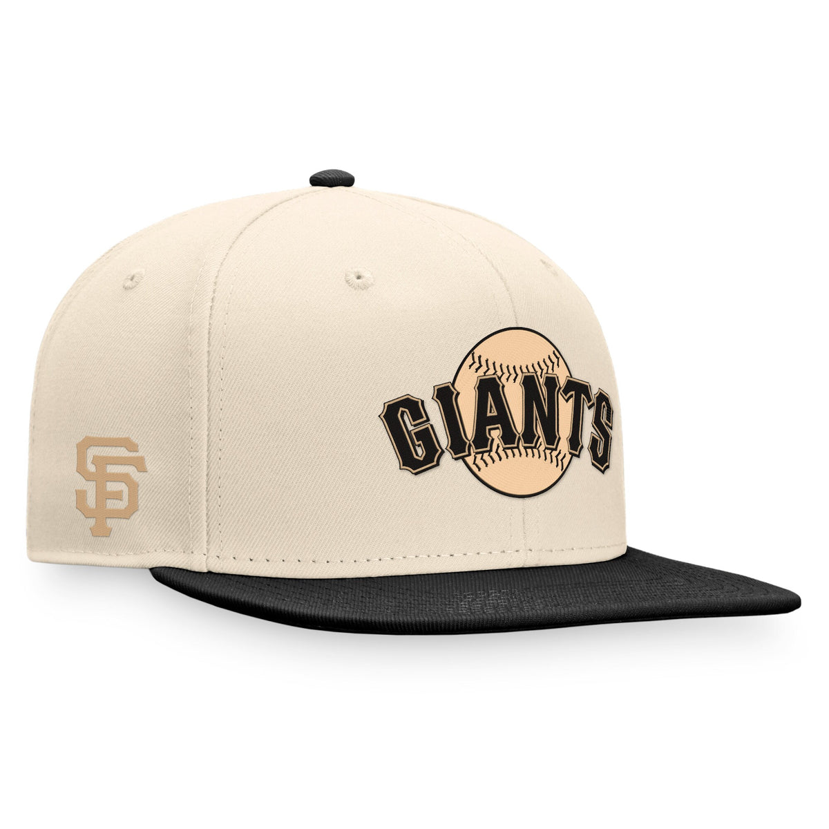 San Francisco Giants Fanatics Branded Fitted Hat - Natural/Black