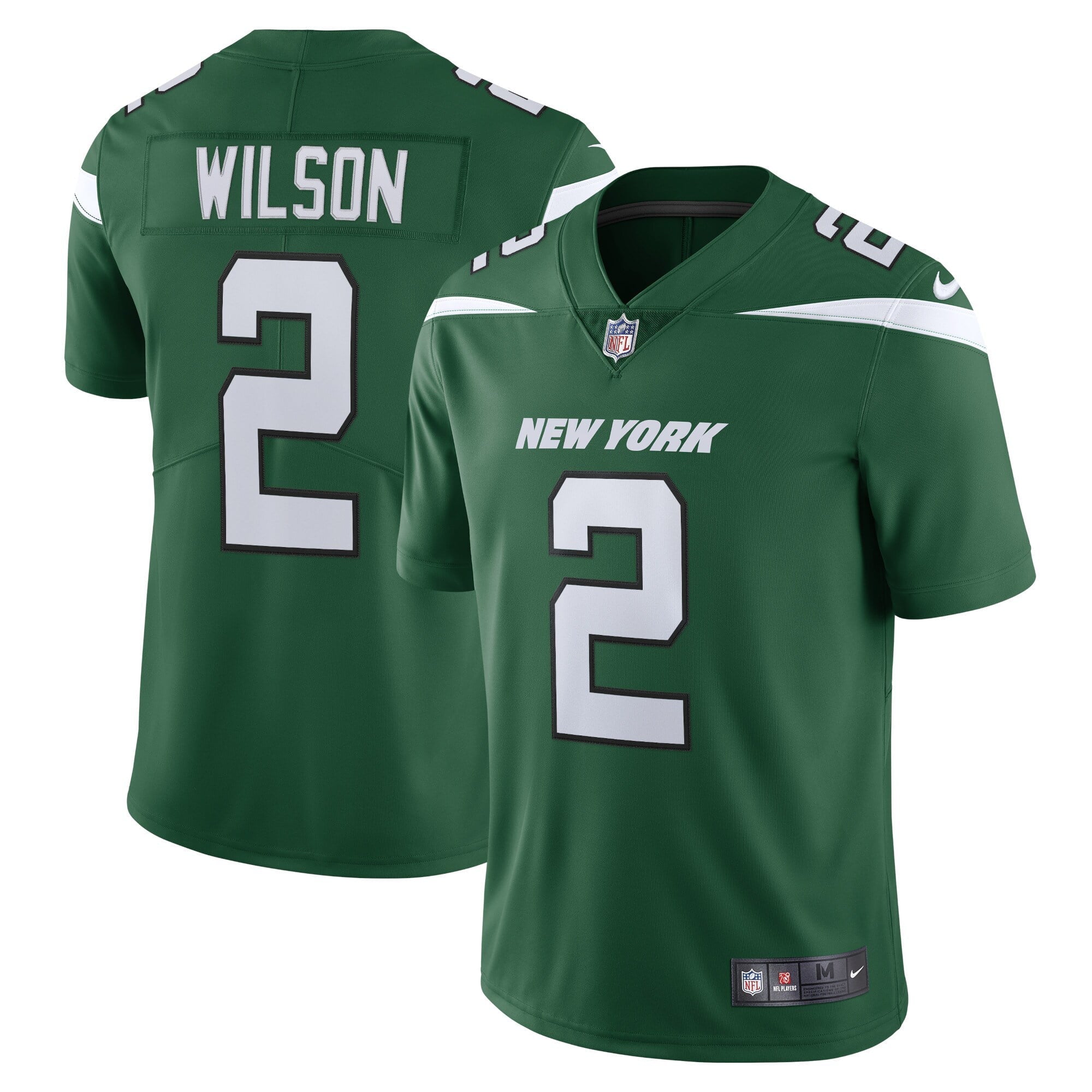Men s Nike Zach Wilson Gotham Green New York Jets Vapor Limited Jersey
