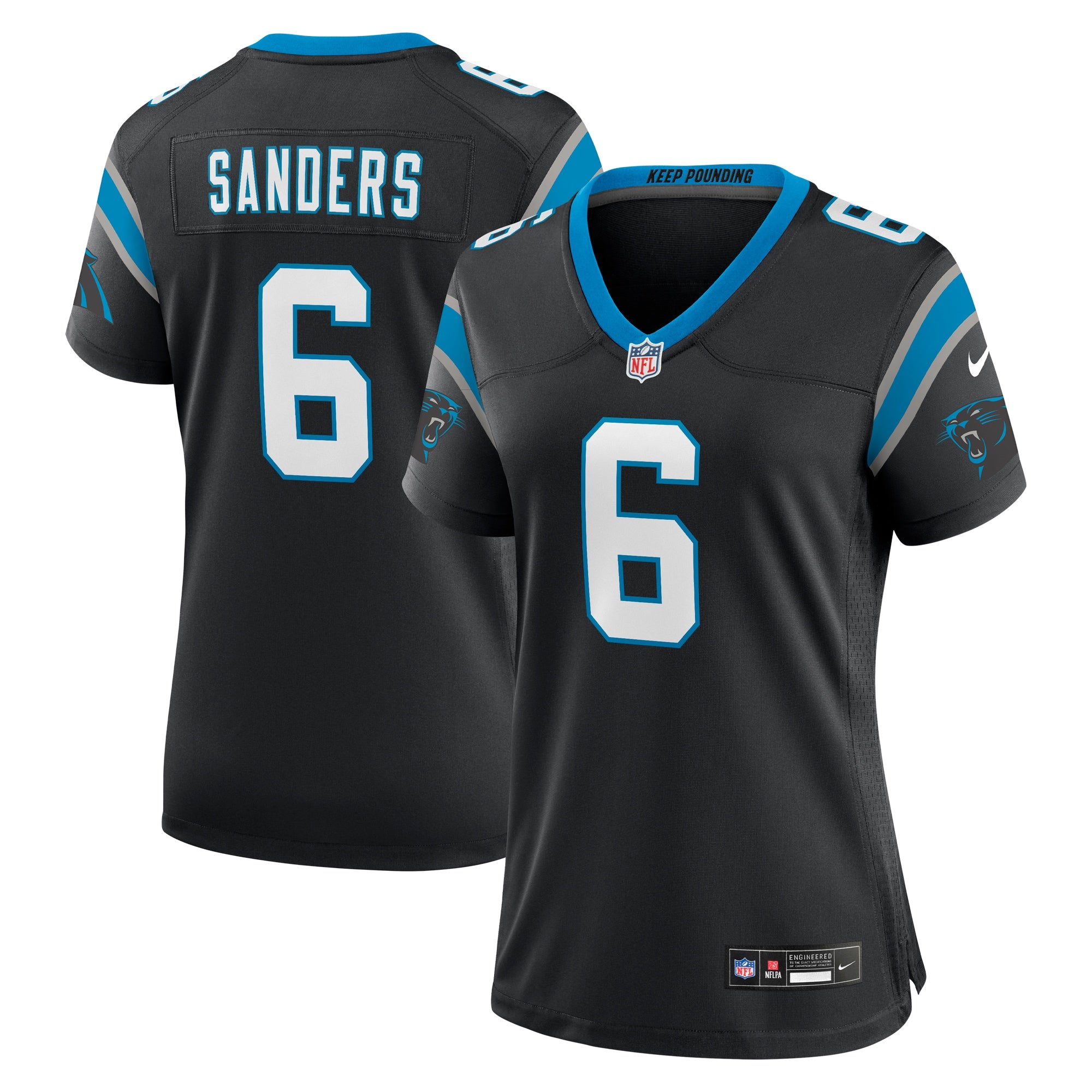 Miles Sanders Carolina Panthers Nike Women s Team Game Jersey   Black