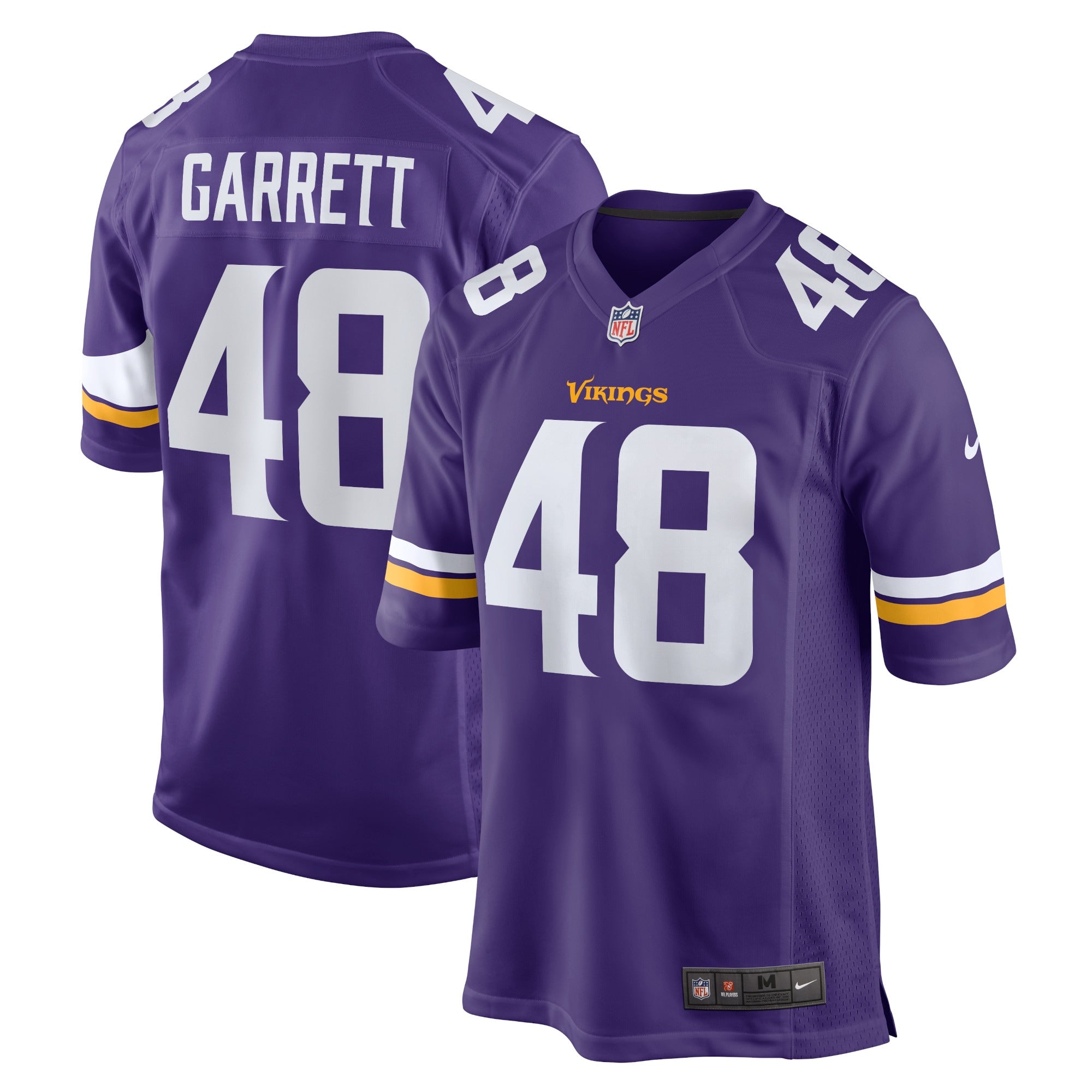 Chris Garrett Minnesota Vikings Nike Home Game Player Jersey   Purple