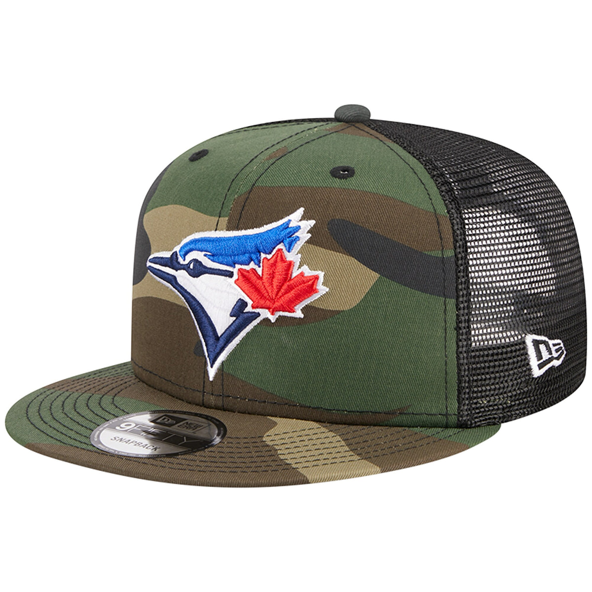 Toronto Blue Jays New Era Woodland Camo Trucker 9FIFTY Snapback Hat - Camo