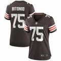 Women s Nike Joel Bitonio Brown Cleveland Browns Game Jersey