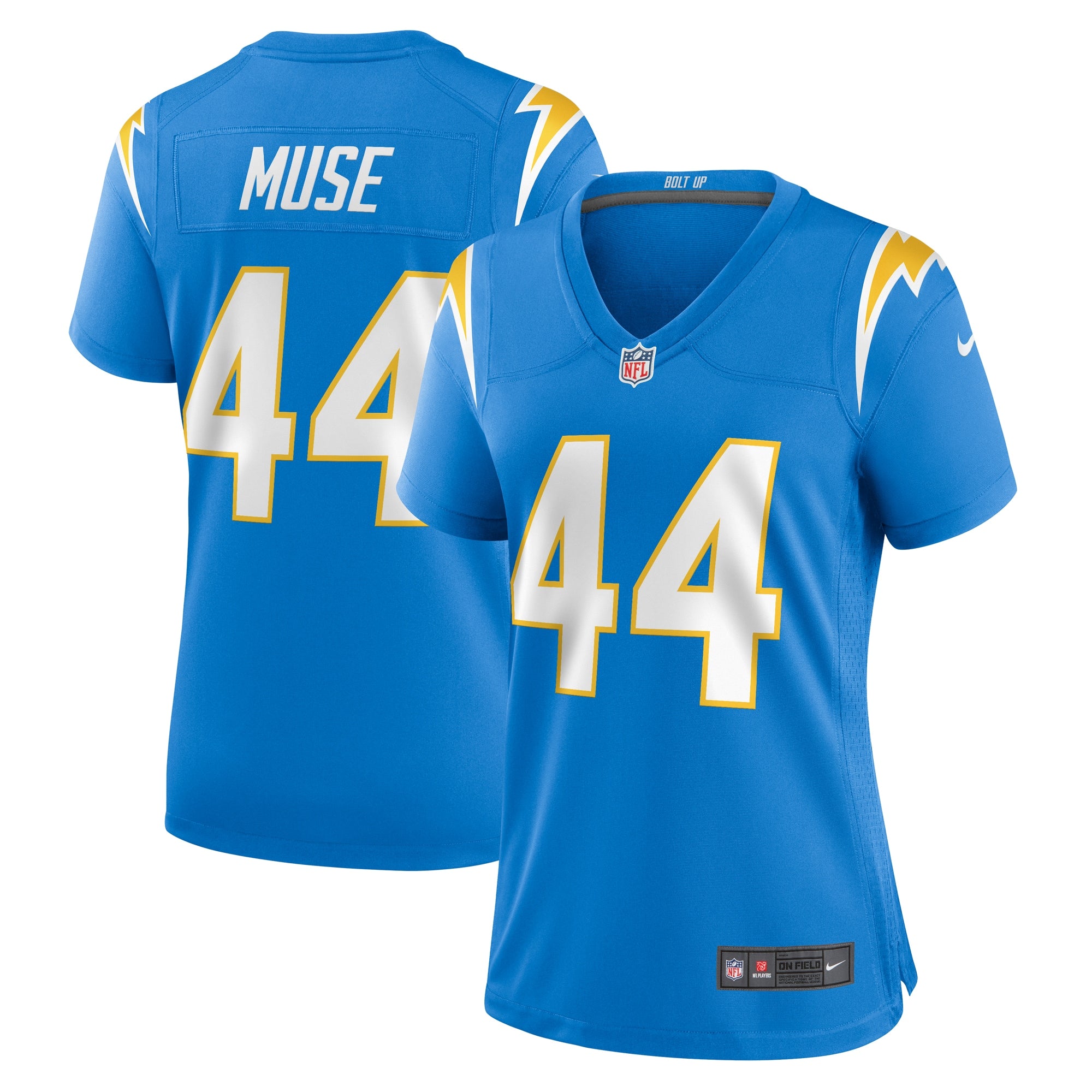 Tanner Muse Los Angeles Chargers Nike Women s Team Game Jersey    Powder Blue