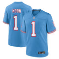 Warren Moon Tennessee Titans Nike Oilers Throwback Retired Player Game Jersey   Light Blue
