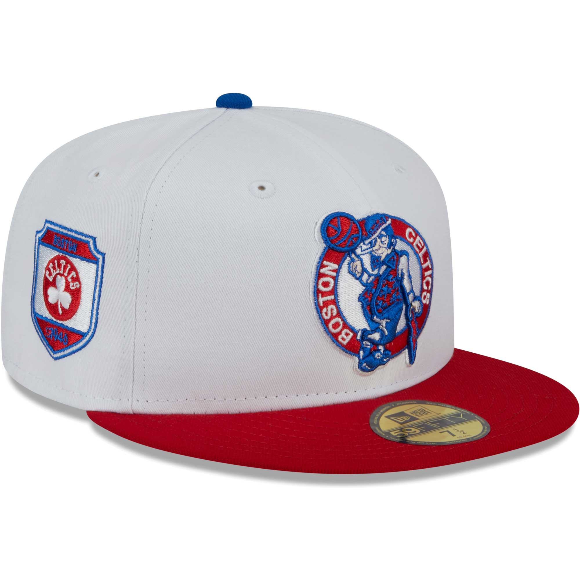 Boston Celtics New Era 59FIFTY Fitted Hat - White/Red
