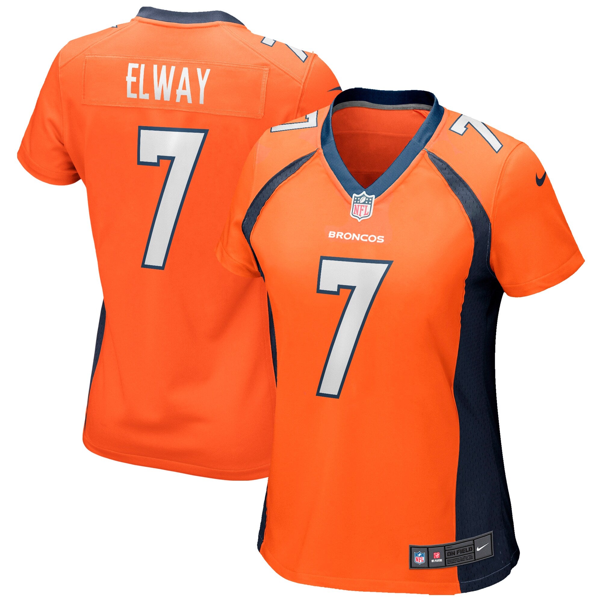 John Elway Denver Broncos Nike Women s Game Retired Player Jersey   Orange