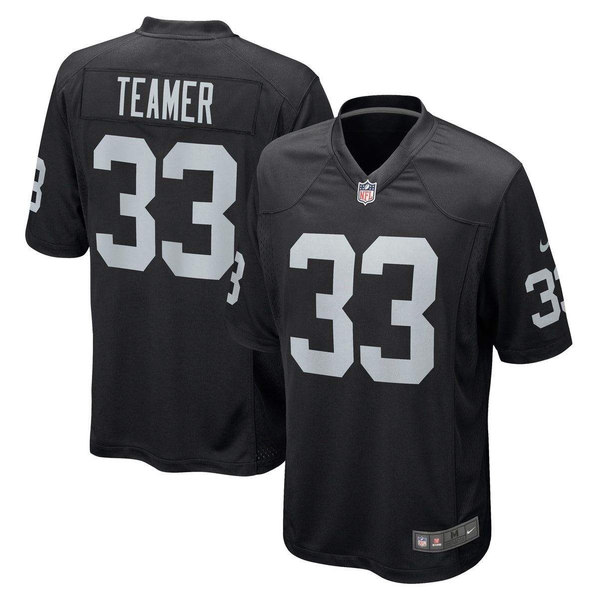 Roderic Teamer Las Vegas Raiders Nike Game Jersey   Black