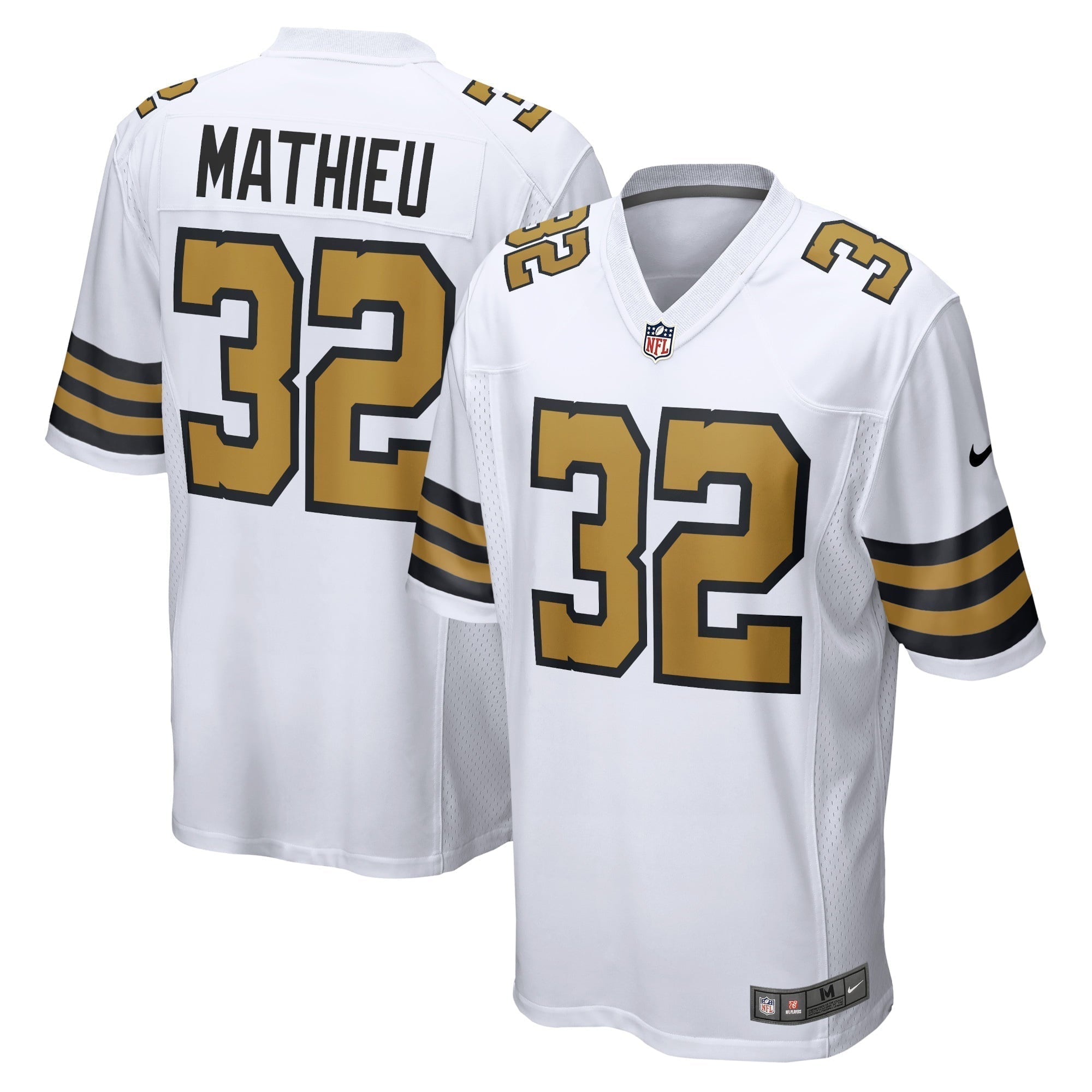 Men s Nike Tyrann Mathieu White New Orleans Saints Player Game Jersey