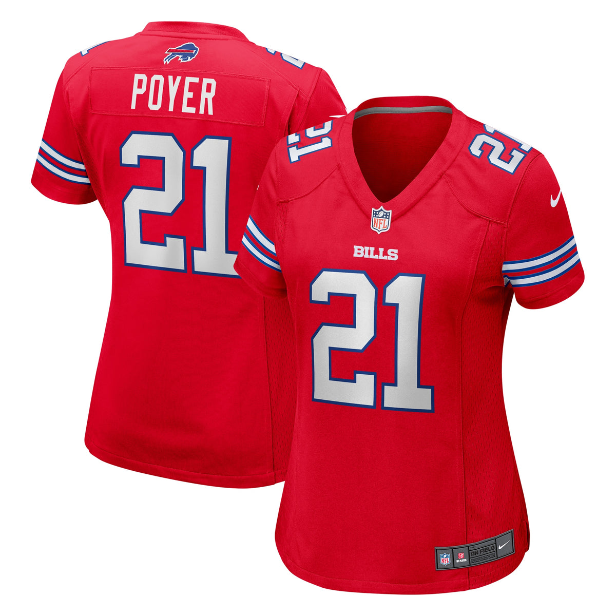 Jordans Poyer Buffalo Bills Nike Women s Player Jersey   Red