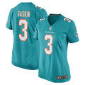 Women s Nike Myles Gaskin Aqua Miami Dolphins Game Player Jersey