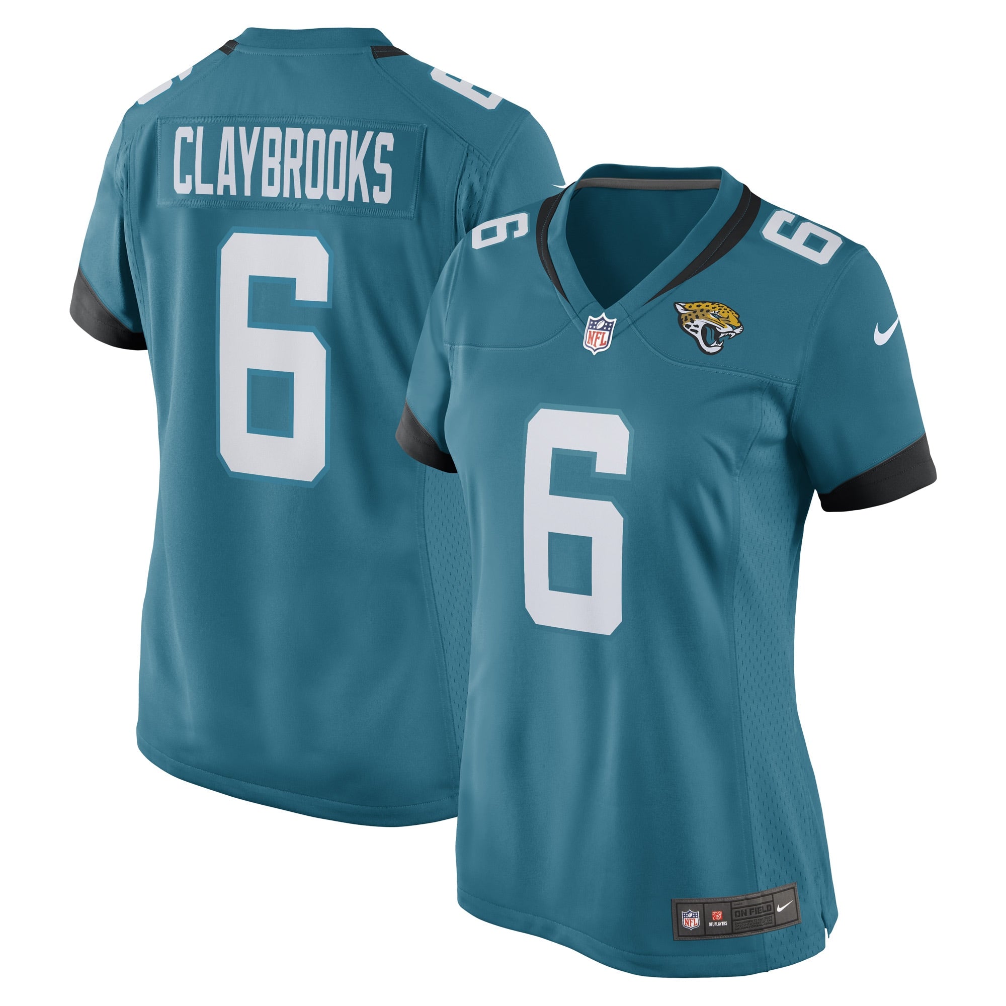 Chris Claybrooks Jacksonville Jaguars Nike Women s Game Player Jersey   Teal