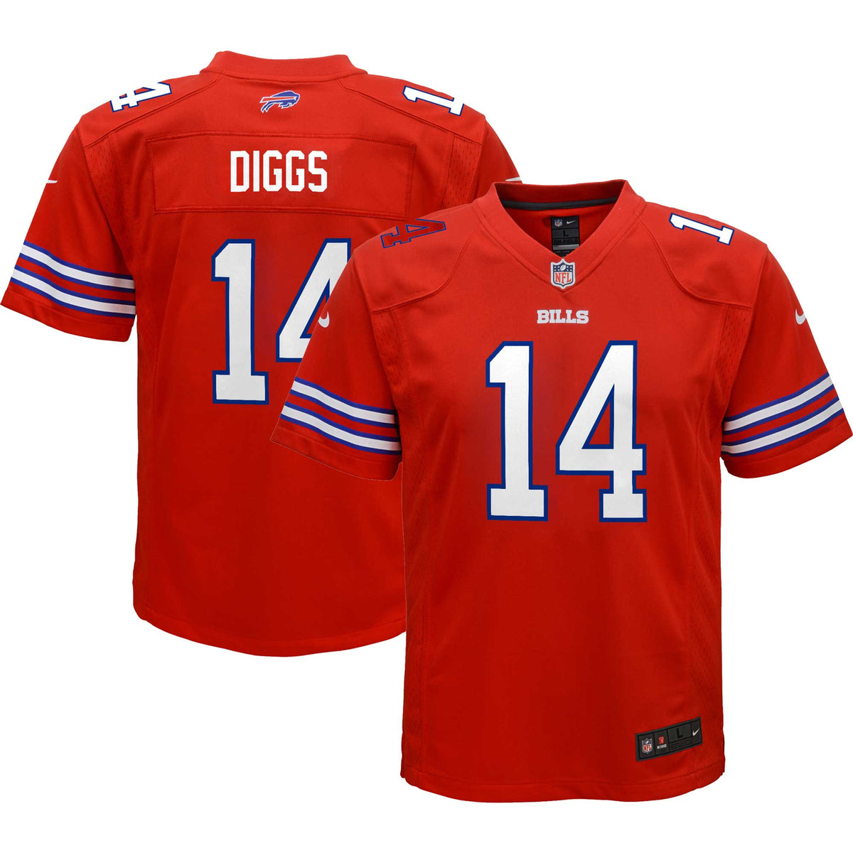 Stefon Diggs Buffalo Bills Nike Youth Game Jersey   Red