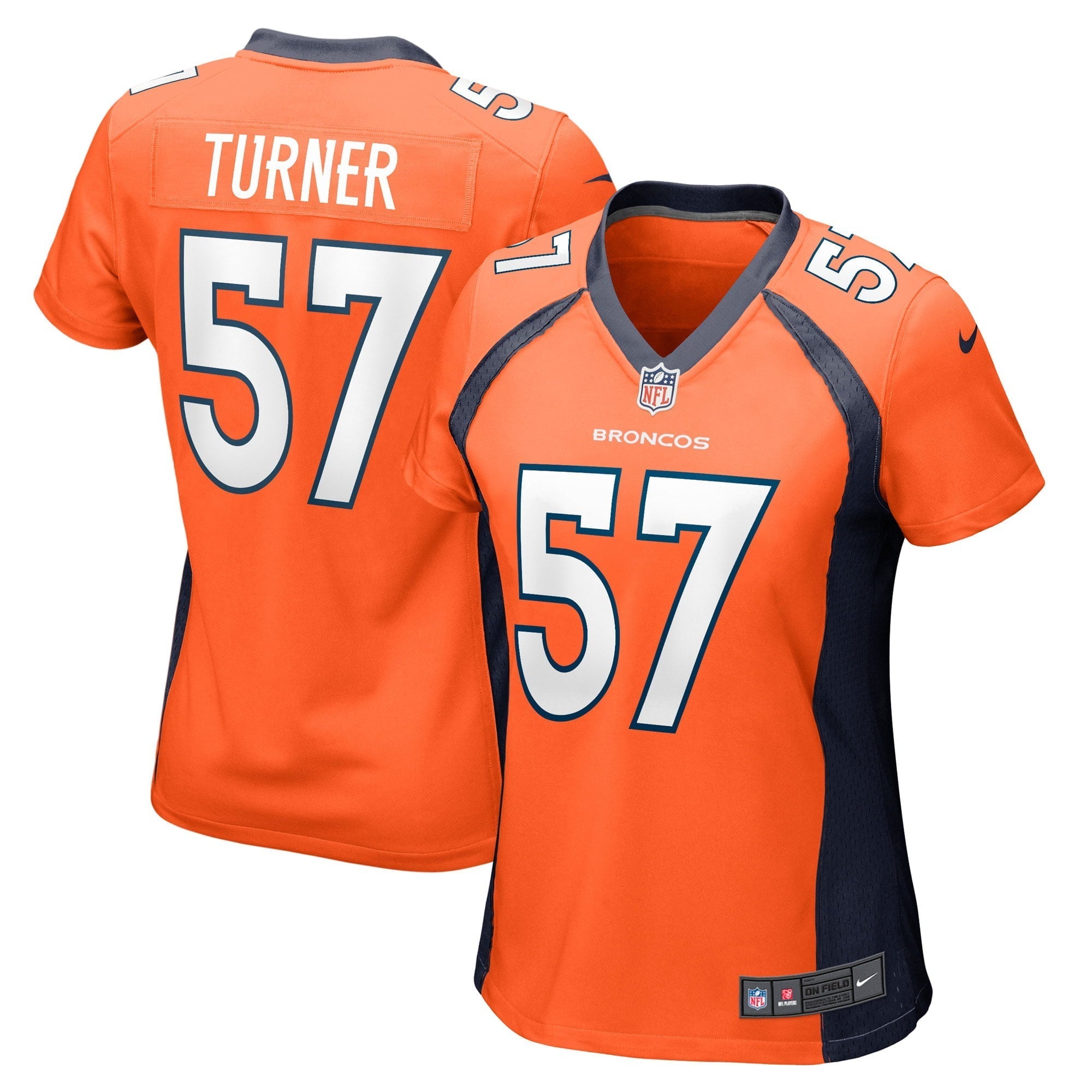 Women s Nike Billy Turner Orange Denver Broncos Game Player Jersey