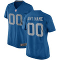 Detroit Lions Nike Women s Throwback Custom Game Jersey   Blue