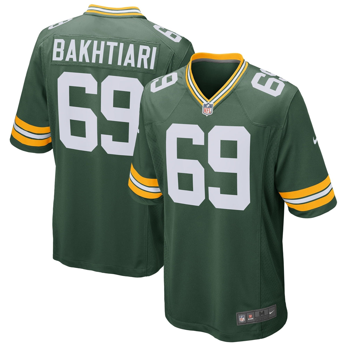 Men s Nike David Bakhtiari Green Green Bay Packers Game Player Jersey
