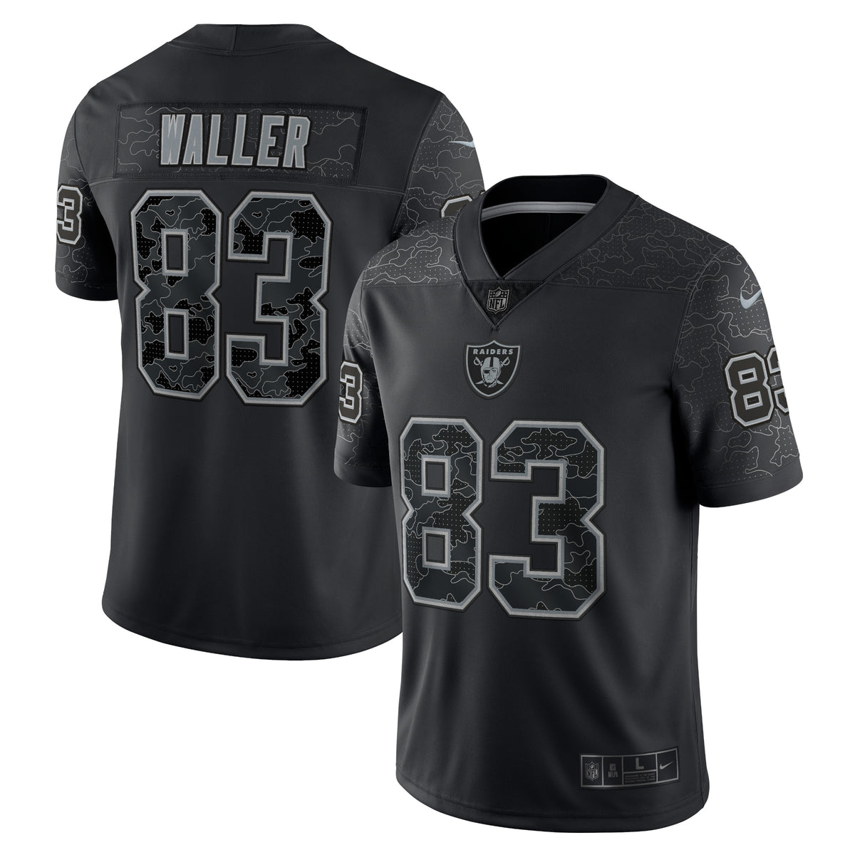 Darren Waller Las Vegas Raiders Nike RFLCTV Limited Jersey   Black