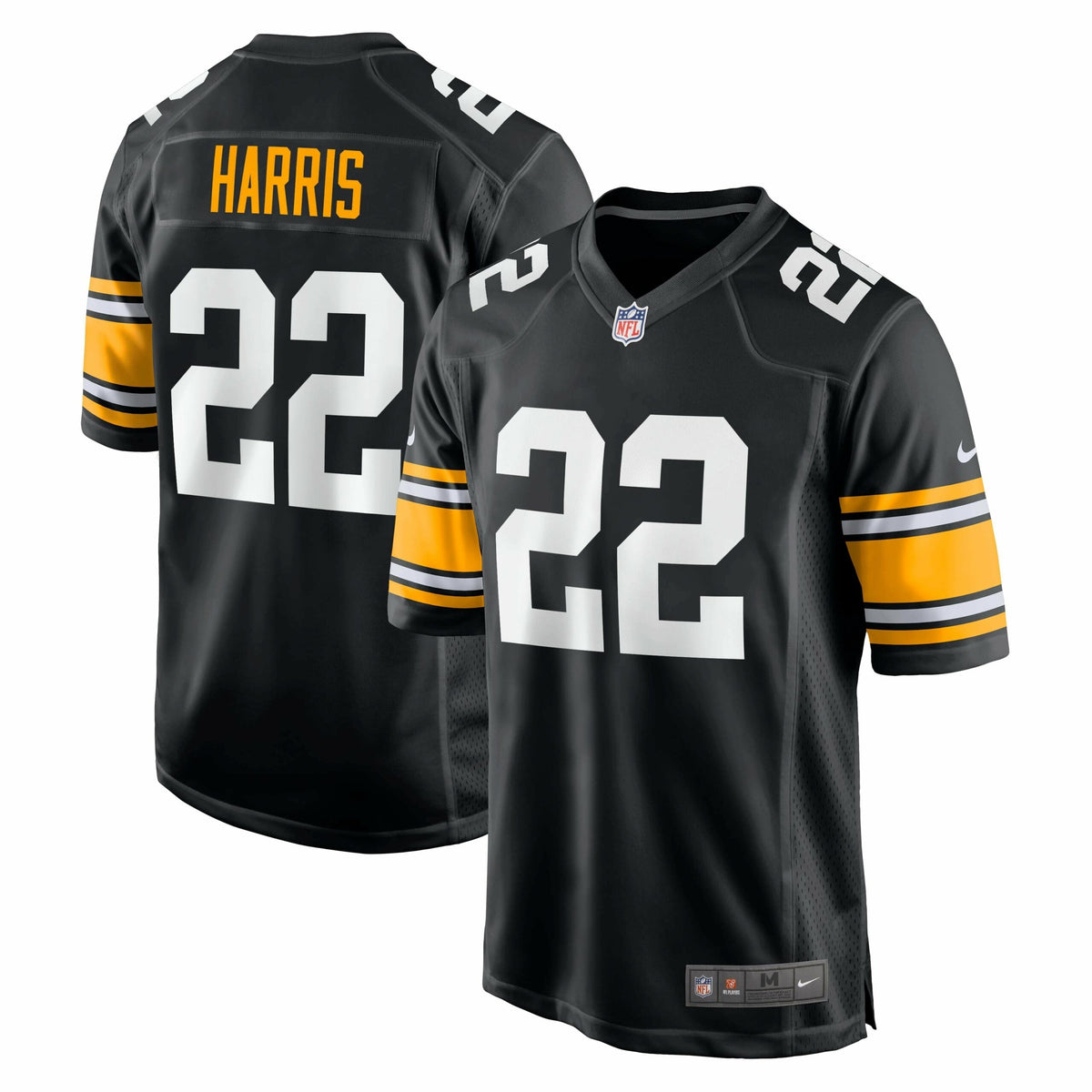 Men s Nike Najee Harris Black Pittsburgh Steelers Game Player Jersey