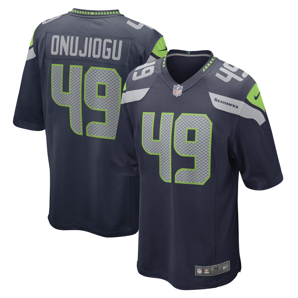 Joshua Onujiogu Seattle Seahawks Nike Game Player Jersey College Navy