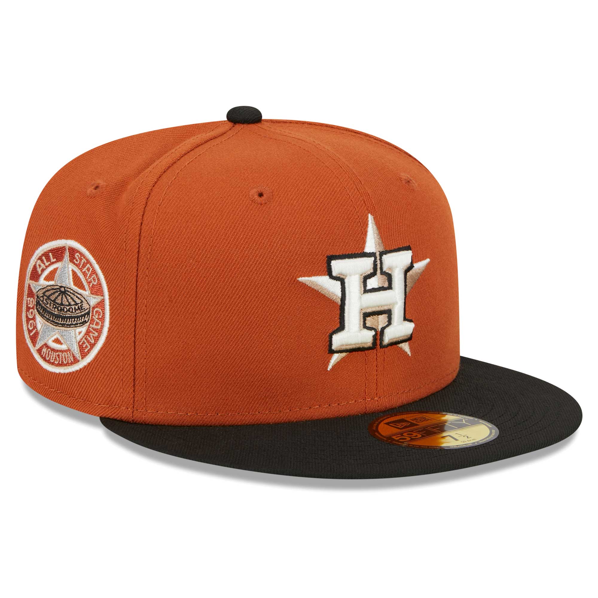Houston Astros New Era 59FIFTY Fitted Hat - Orange/Black