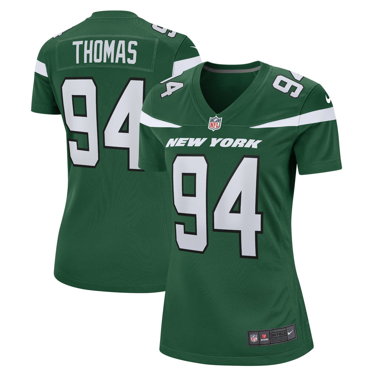 Women s Nike Solomon Thomas Gotham Green New York Jets Game Jersey
