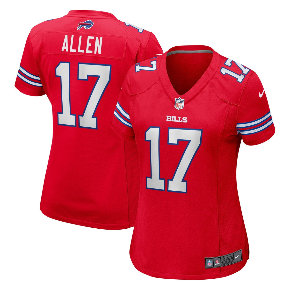 Women s Nike Josh Allen Red Buffalo Bills Alternate Game Jersey