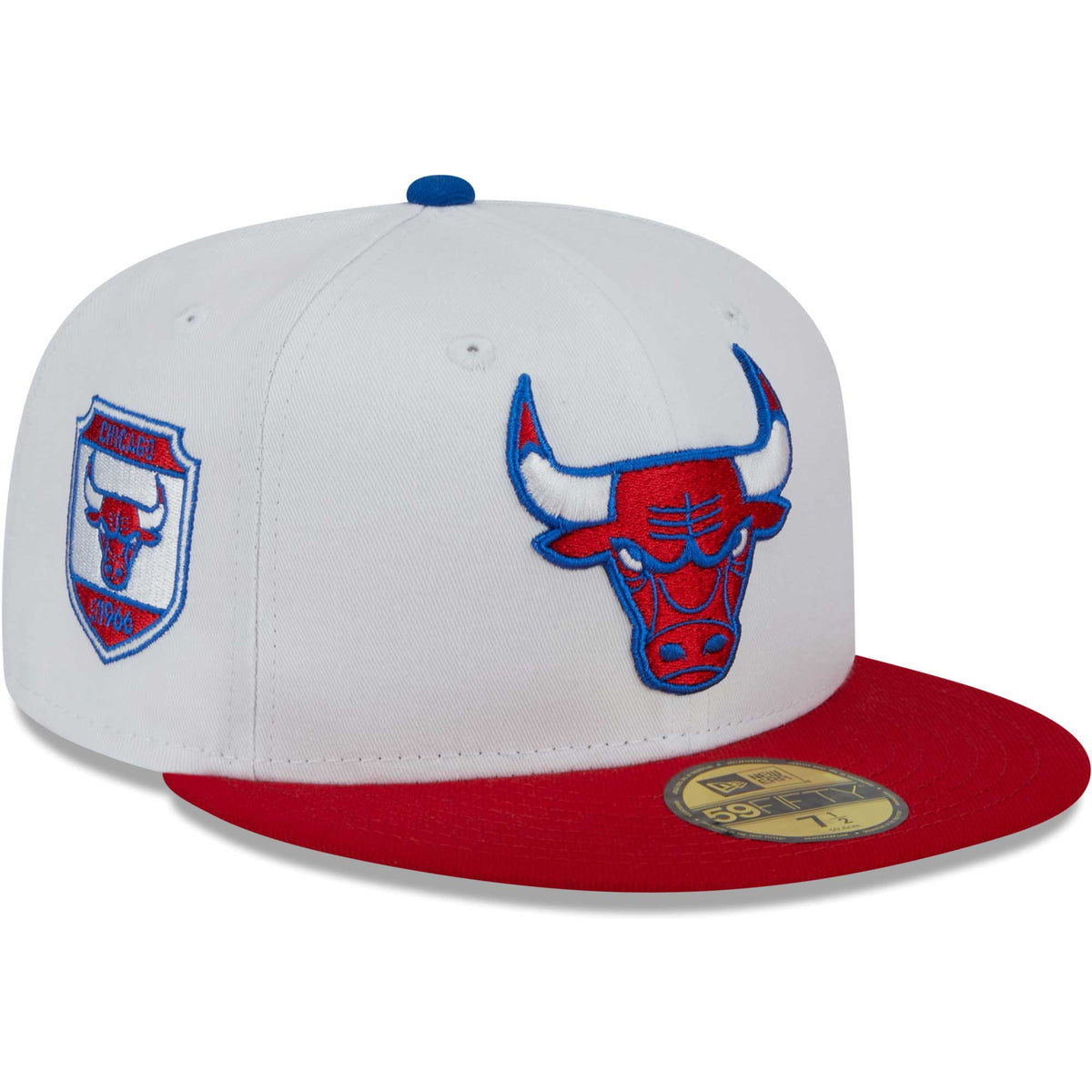 Chicago Bulls New Era 59FIFTY Fitted Hat - White/Red