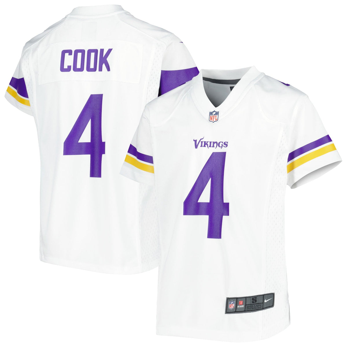 Youth Nike Dalvin Cook White Minnesota Vikings Game Jersey