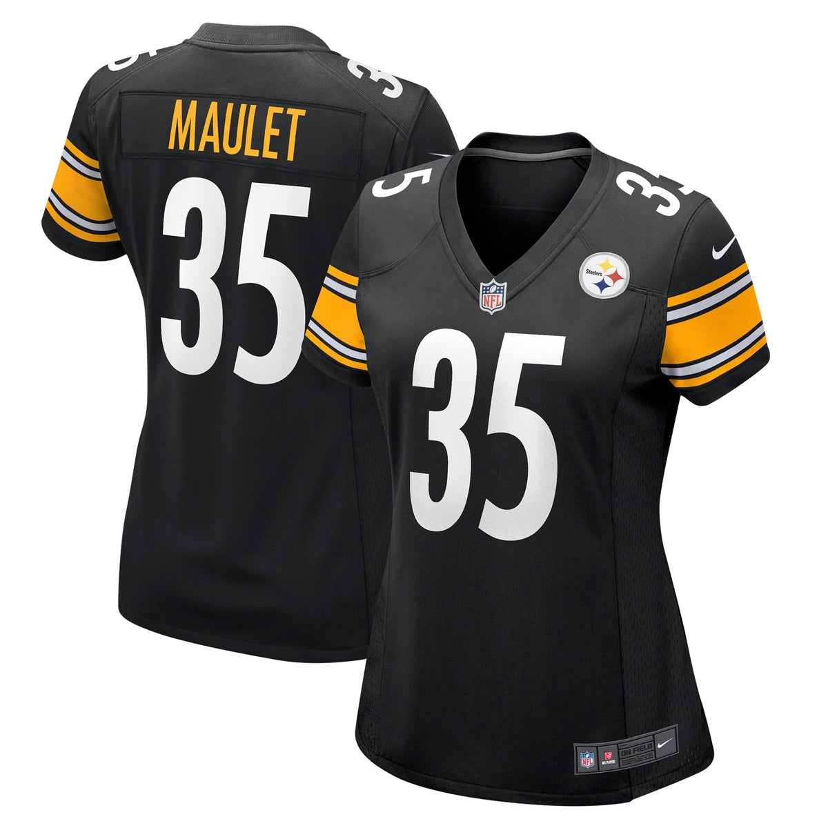 Women s Nike Arthur Maulet Black Pittsburgh Steelers Game Jersey