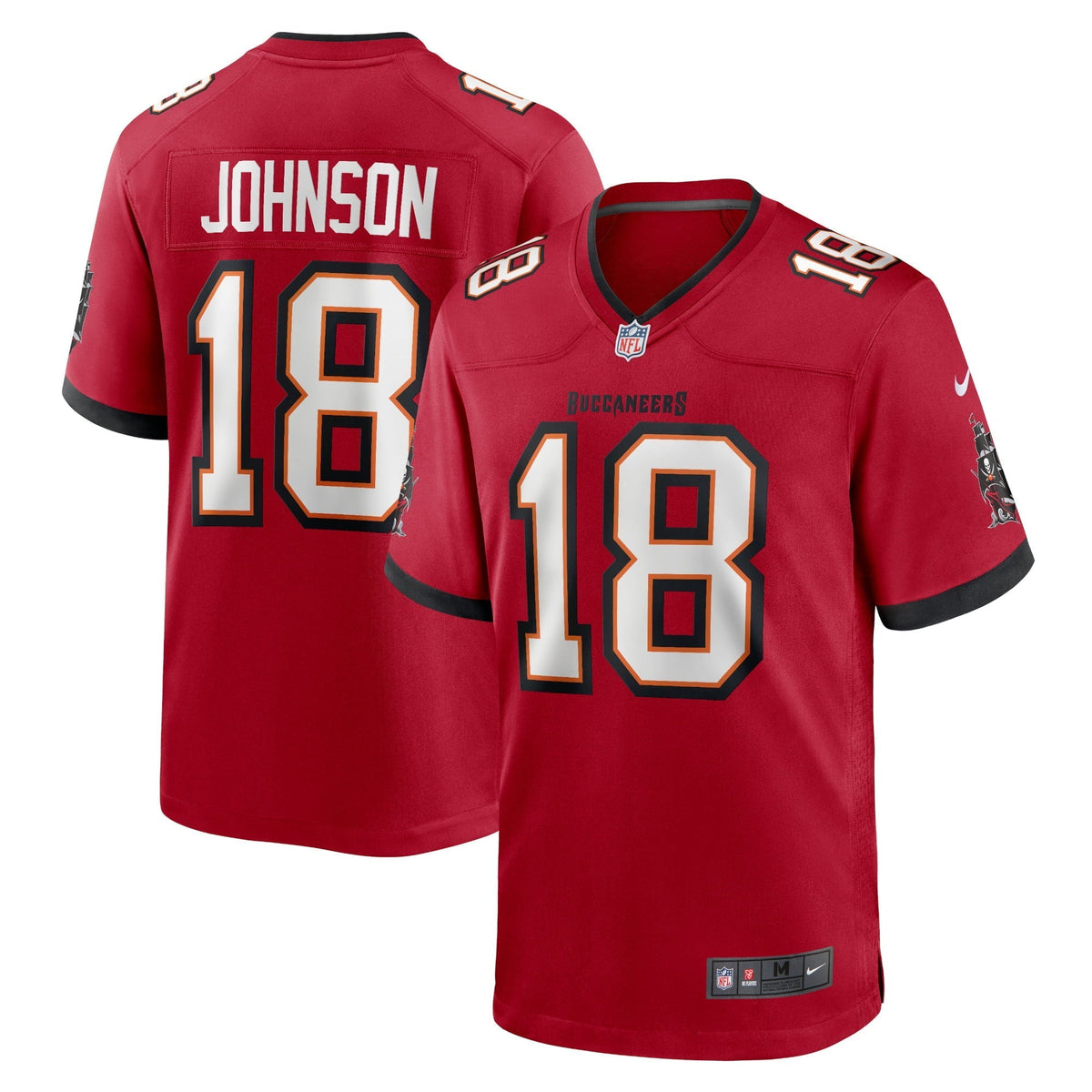Men s Nike Tyler Johnson Red Tampa Bay Buccaneers Home Game Player Jersey