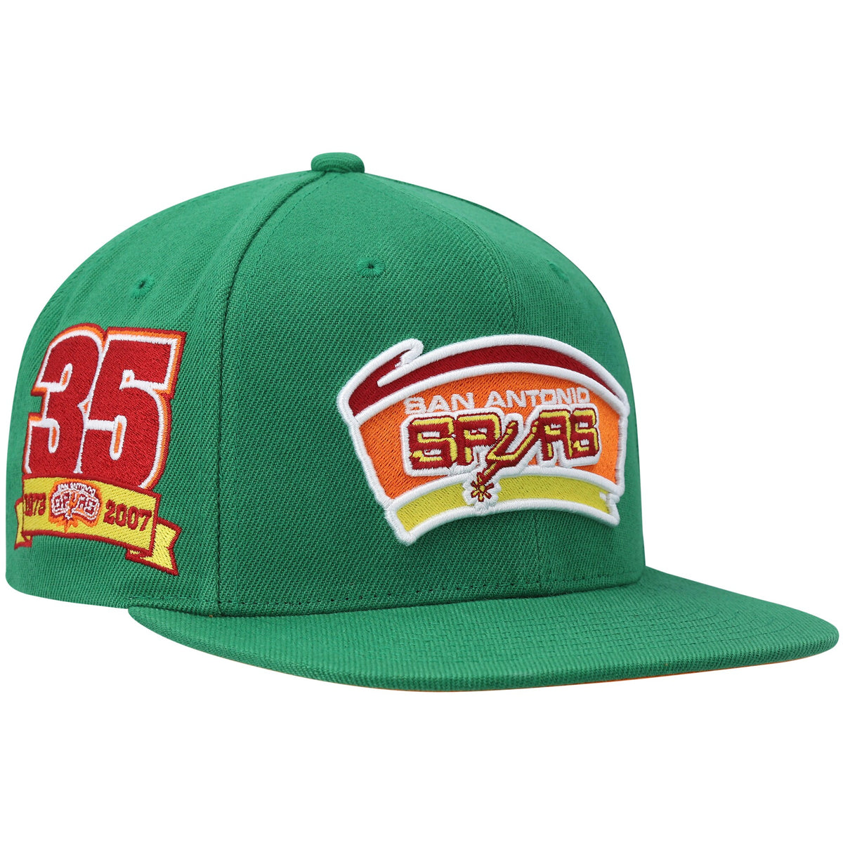 San Antonio Spurs Mitchell & Ness 35th Anniversary Like Mike Snapback Hat - Green