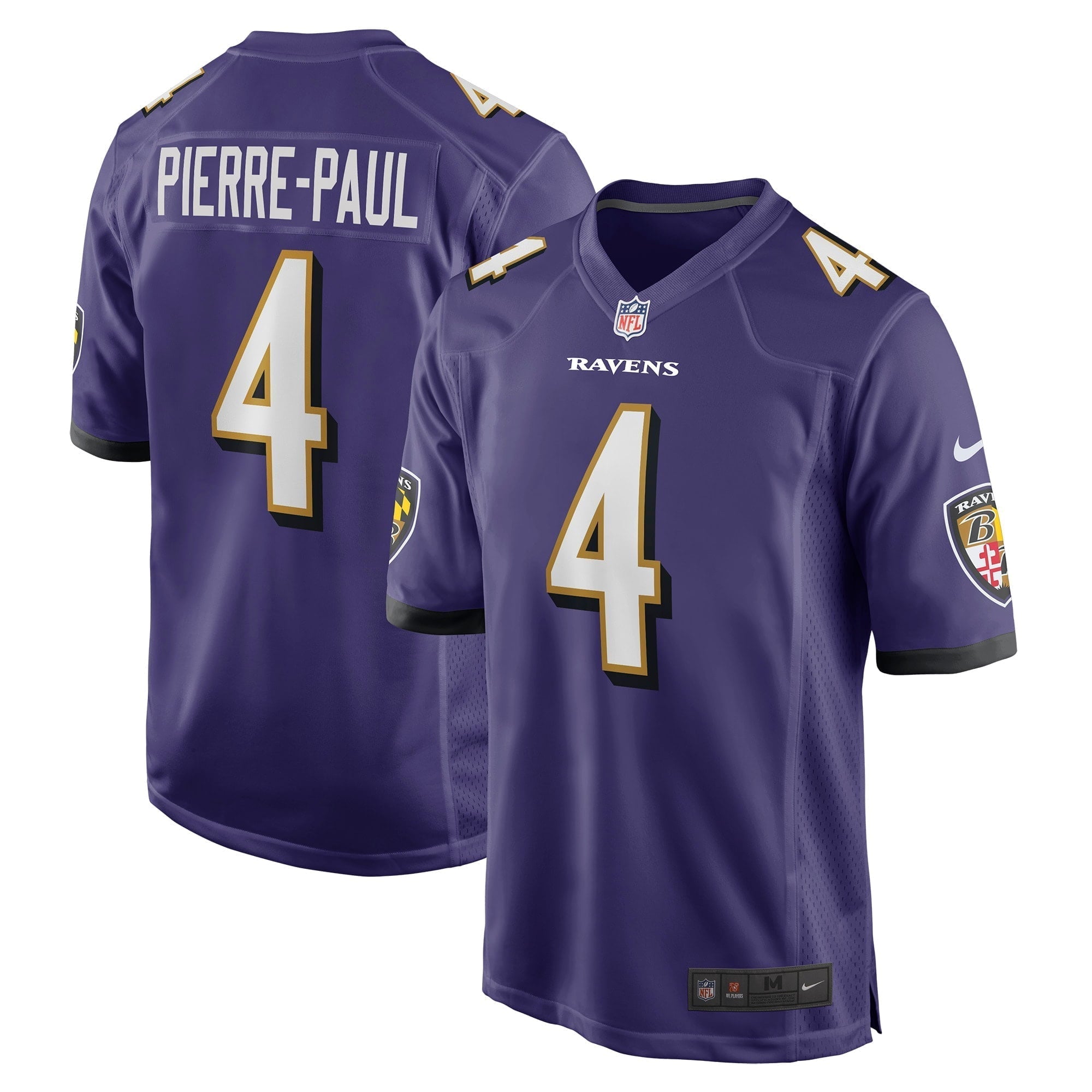 Men s Nike Jason Pierre-Paul Purple Baltimore Ravens Home Game Player Jersey